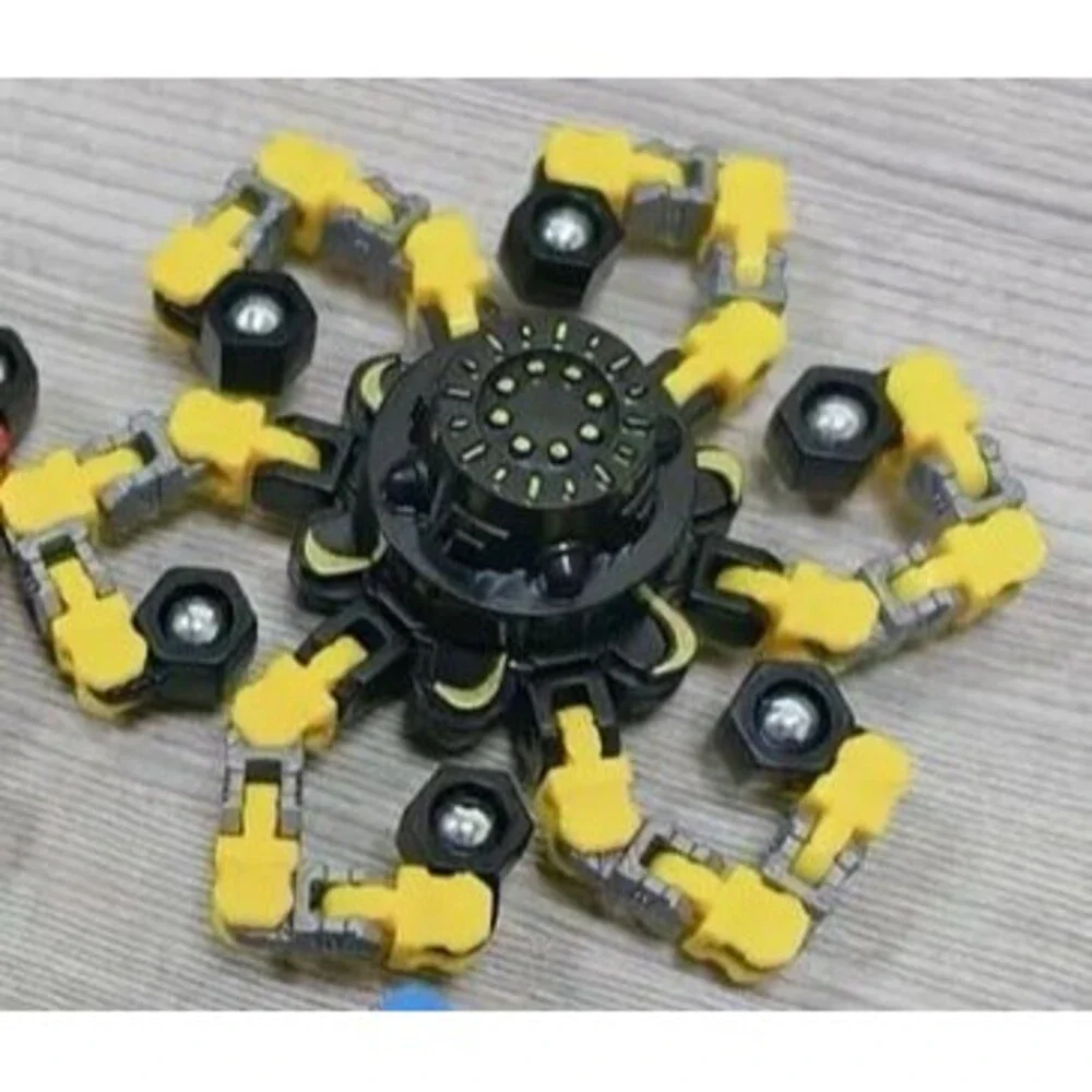 Fidget Spinner Deformable Stress Relief Yellow